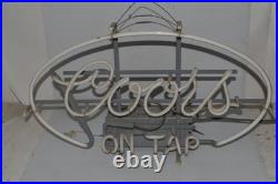 Rb Coors On Tap Vintage Neon 24 X 16 1980's (zls17)