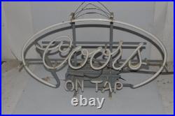 Rb Coors On Tap Vintage Neon 24 X 16 1980's (zls17)