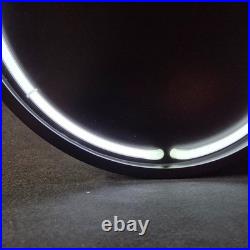 Real Authentic Neon Can White Glass Tube Vintage Display Gas Porcelain Sign