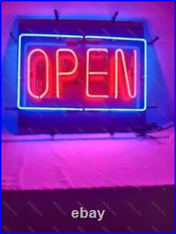 Real Neon Glass Neon Sign Light Wall Decor Vintage Beer Sign Handmade Lamp Open