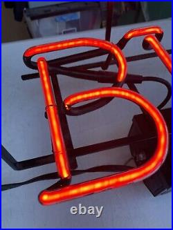 Real Rare Glass Vintage Budweiser Beer Electric Signs BUD Neon Sign Circa 1950s