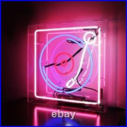 Record Player Box 14x14 Neon Signs Store Game Room Vintage Gift Artwork