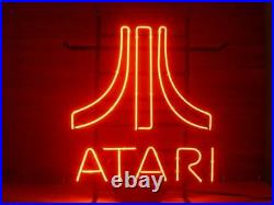 Red ATARI Red Neon Sign Vintage Awesome Gift Neon Craft Display Real Glass