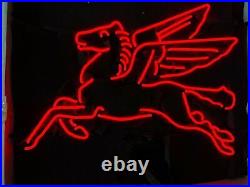 Red Flying Pegasus Horse Bar Neon Sign Shop Vintage Decor Artwork Handmade