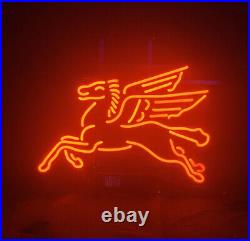 Red Flying Pegasus Horse Bar Neon Sign Shop Vintage Decor Artwork Handmade
