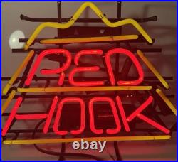 Red Hook Neon Bar Sign 22 x 17 Red Works Genuine Vintage Red Hook Neon Bar Sign 22 x 17 Red Works Genuine Vintage