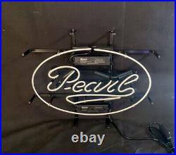 Red Pearl Beer Oval Lager Neon Sign Light Vintage Decor Cave Express Shipping