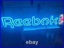 Reebok Store Display 90s Vintage Light Up Advertising Sign Neon 24x12.5