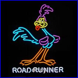 Road Runner Beep! Car Auto Garage Open 24x20 Neon Light Lamp Sign Vintage Auto