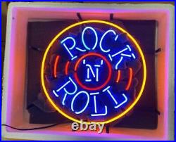 Rock N Rolling Music Neon Light Sign Artwork Glass Gift Vintage Room 17
