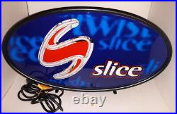 SLICE Soda Lighted Neon Sign by Everbrite NOS Vintage 1998 AWESOME