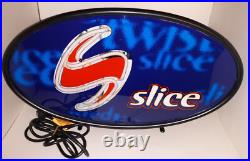 SLICE Soda Lighted Neon Sign by Everbrite NOS Vintage 1998 AWESOME