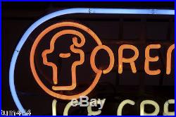 SPECIAL 1950's Vintage Foremost Ice Cream Neon Soda Fountain Dairy Sign Orig