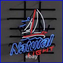 Sailboat Vintage Neon Sign Light Glass Bar Pub Party Wall Deocr Artwork 24x20