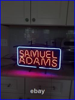 Samuel Adams Neon Sign / Lamp/ BAR LIGHT, 18 x 12, VINTAGE, MANCAVE