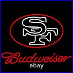 San Francisco 49ers 24x20 Neon Sign Man Cave Beer Bar Handmade Vintage Artwork