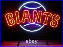 San Francisco Giants Neon Sign Vintage Club Artwork Real Glass Bar Lamp