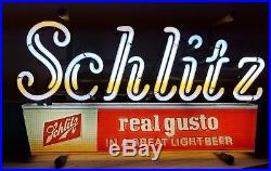 Schlitz Neon Sign Vintage, Brand New Transformer Beer Sign