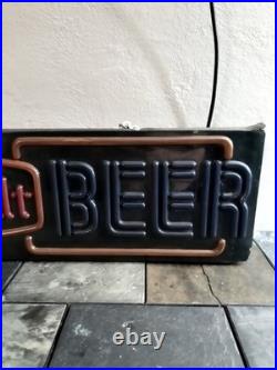 Schmidt Beer COLD BEER Light Sign Vintage Bar Neon Style Illuminated Breweriana