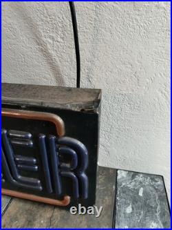 Schmidt Beer COLD BEER Light Sign Vintage Bar Neon Style Illuminated Breweriana