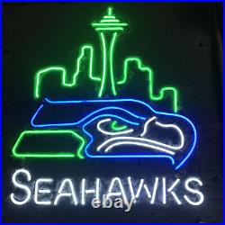 Seattle City Go Seahawks Vintage Neon Light Sign Display Shop Beer Sign 24