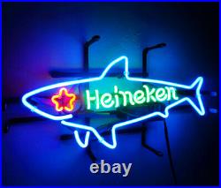 Shark Beer Sign Pub Club PUB Shop Store Wall Decor NEON Light Vintage Handcraft