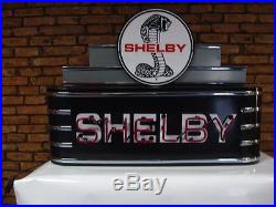 Shelby Neon Sign! Metal Vintage New Style Gas & Oil Man Cave