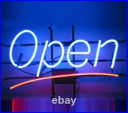 Shop Store Open Neon Sign 20 Lamp Real Glass Handmade Display Vintage Wall Bar
