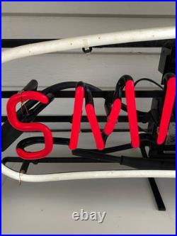 Smirnoff Vodka Neon Lighted Bar Sign 26 x 10 Vintage RARE Man Cave 90s