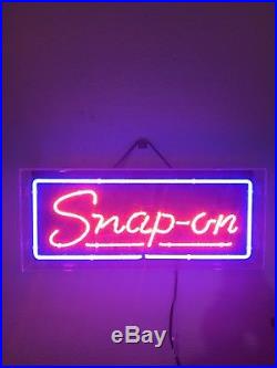Snap On Neon Sign Vintage RARE