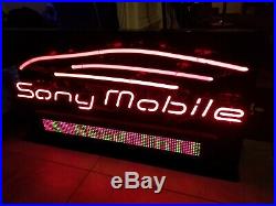 Sony Mobile Es Vintage Car Audio Stereo Neon Dealership Sign Rare With Pro-lite