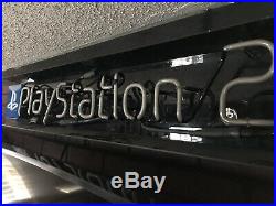 Sony PLAYSTATION 2 VINTAGE Authentic! NEON LIGHT Promo Retail Sign PS2