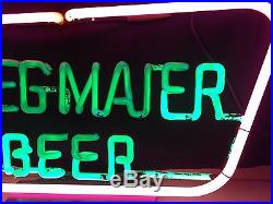 Stegmaier Neon Bar Beer Sign Rare Skeleton Vintage Antique Its PINK