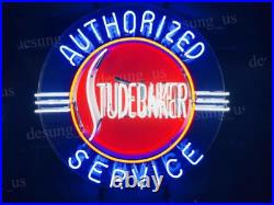 Studebakerr Authorized Service Vintage Style Cave Acrylic Neon Light Sign 24