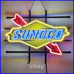 Sunoco Gas Gasoline Station Neon Light Sign Wall Decor Artwork Gift 24x20 Sunoco Gas Gasoline Station Neon Light Sign Wall Decor Artwork Gift 24x20
