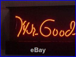 Super Rare Vintage Gm Dealer Neon Window Sign Mr Goodwrench Scarce Hard To Find