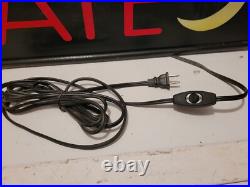 TECART Vintage OPEN LATE Light Up Sign For Wall Or Door