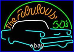 The Fabulous 50's Vintage Car 20x16 Neon Sign Lamp Light Display Bar Shop AL The Fabulous 50's Vintage Car 20x16 Neon Sign Lamp Light Display Bar Shop AL