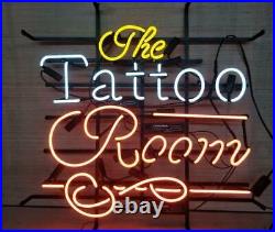 The Tattoo Room Vintage Handmade Workshop Window Glass Neon Sign Light