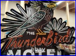 The Thunderbird Motel Neon Sign / Vintage Motel Signs / Car Hot Rod Mens Garage The Thunderbird Motel Neon Sign / Vintage Motel Signs / Car Hot Rod Mens Garage