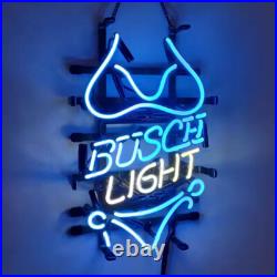 US STOCK Bikini Beer Vintage Neon Sign For Home Bar Beer Bar Glass Decor 19x15