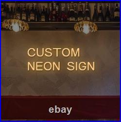 US STOCK Bvsch Light Vintage Neon Sign Pub Light Lamp Home Glass Decor 19x15