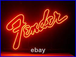 US STOCK Guitar Music Vintage Neon Sign Beer Bar Club Room Glass Decor 19x15