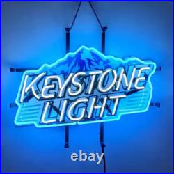 US STOCK Keystone Mountain Vintage Neon Sign Light Beer Bar Glass Decor 24x18