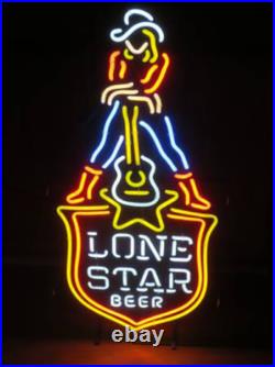 US STOCK Lady Luck Casino Vintage Neon Sign Light Beer Bar Pub Glass Decor 24