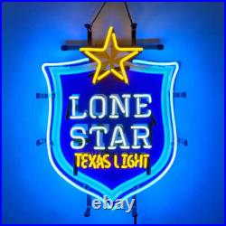 US STOCK Lone Star Texas Light Vintage Neon Sign With HD Vivid Printing 20x16