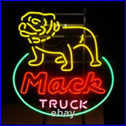 US STOCK Mack Truck Vintage Neon Sign Light Garage Man Cave Wall Decor 24x20