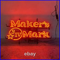 US STOCK Maker's Mark in Red Vintage Style Neon Sign Beer Bar Room Light 24x20