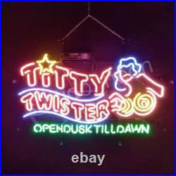 US STOCK Open Dusk Till Dawn Vintage Neon Sign light Beer Bar Shop Glass 24