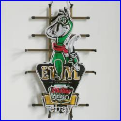 US STOCK Sinclair Dino Gasoline Vintage Neon Sign Gas Station Glass Art 24x15